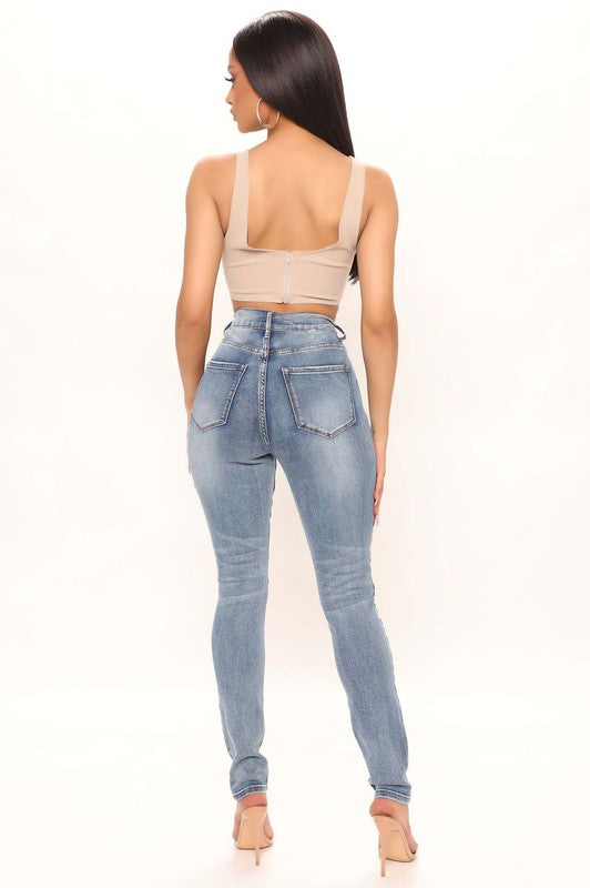 Skinny Denim Jeans - ShopEbonyMonique