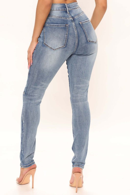 Skinny Denim Jeans - ShopEbonyMonique