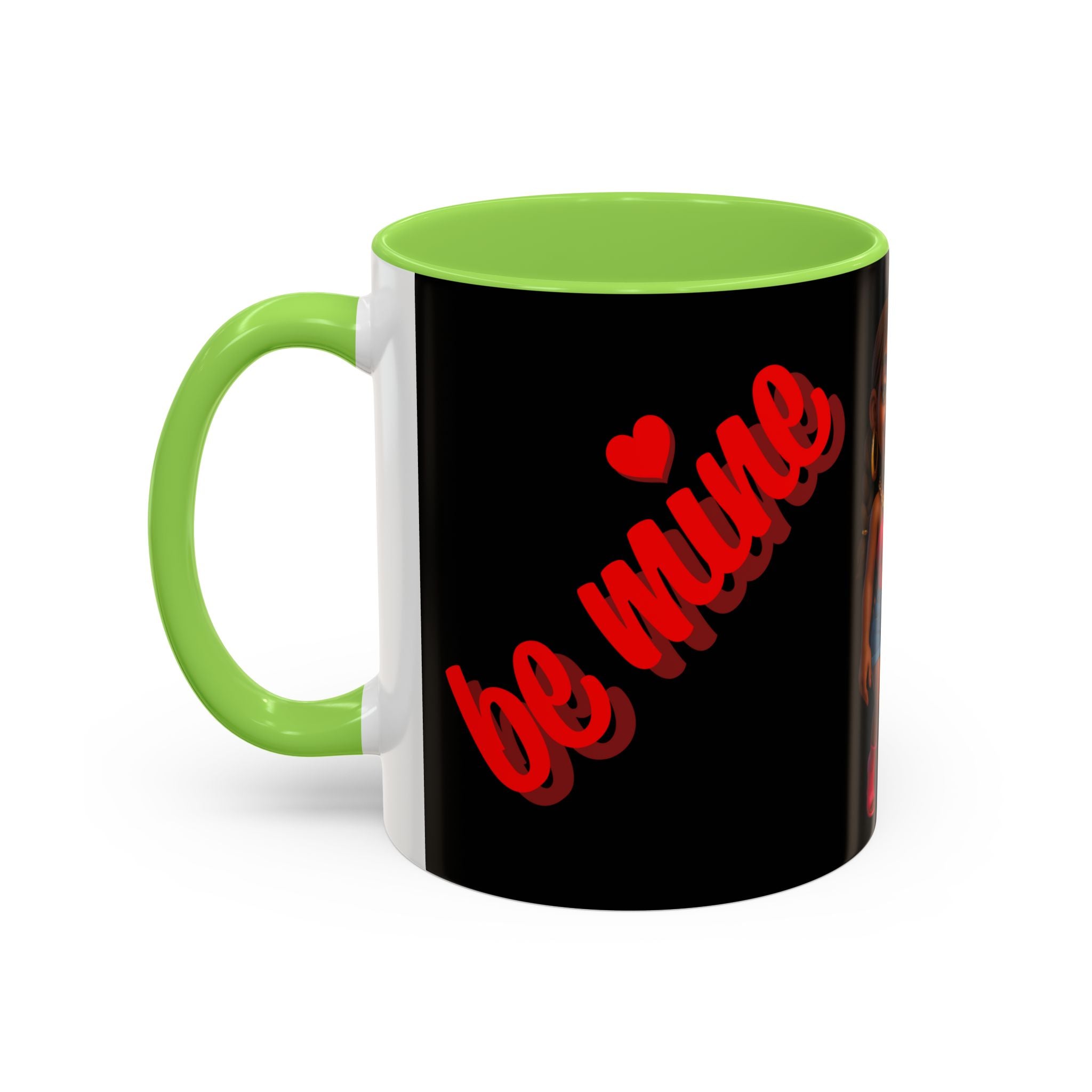 Colorful Be Mine Mug - Fun Couple Design, Perfect Gift for Love and Friendship