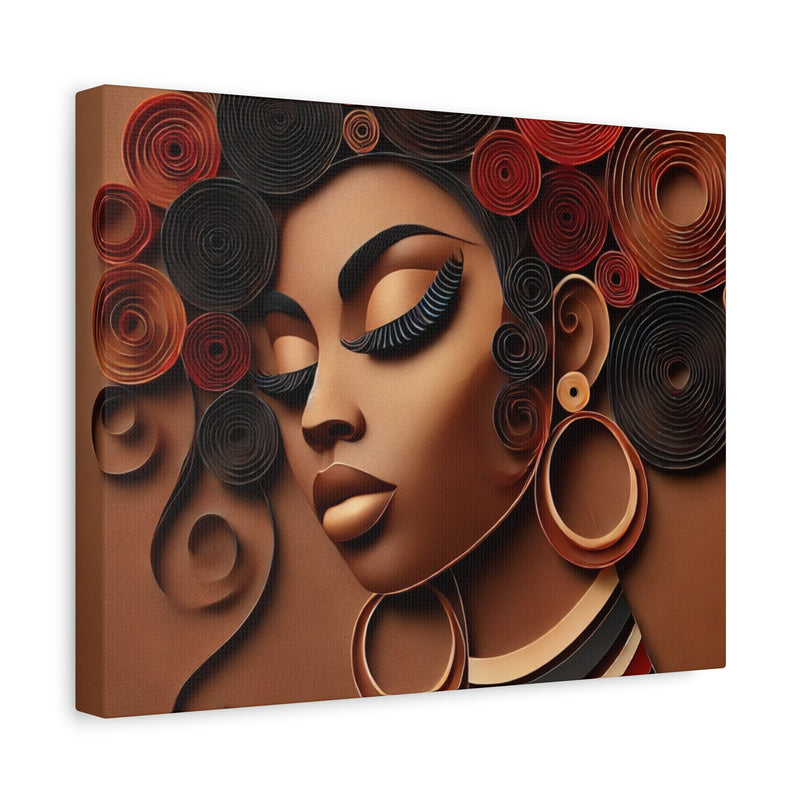 Crowned in Heritage Canvas Art - Contemporary Portrait for Home Decor
