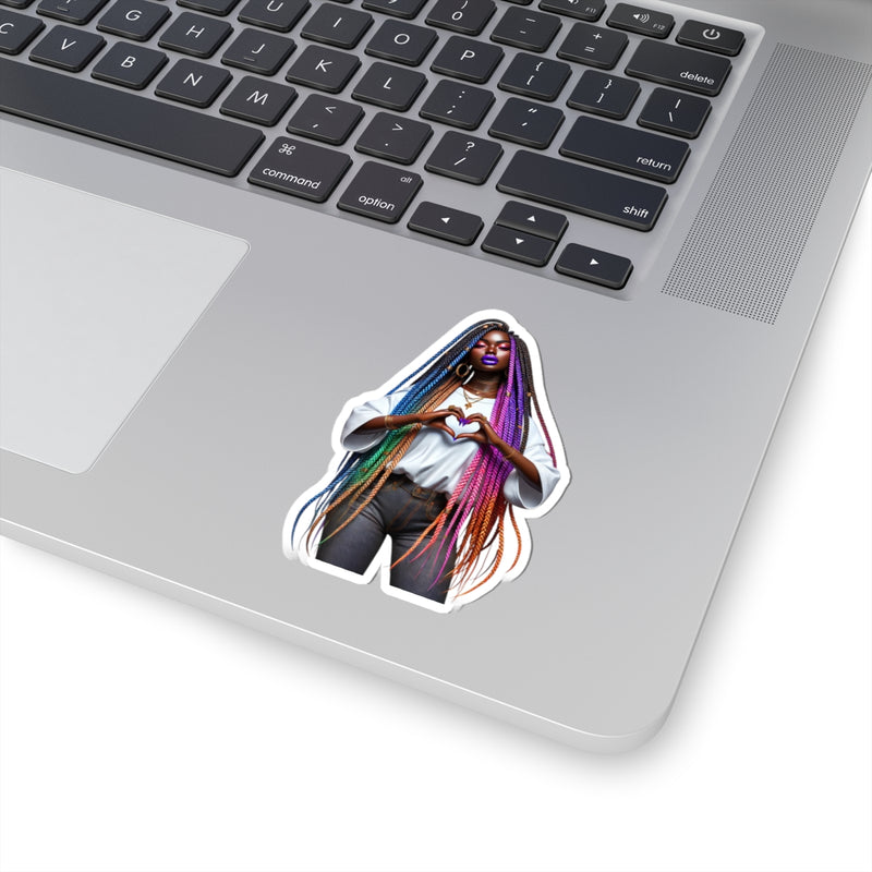 Love Colorful Heart-Shaped Kiss-Cut Stickers for Self-Expression