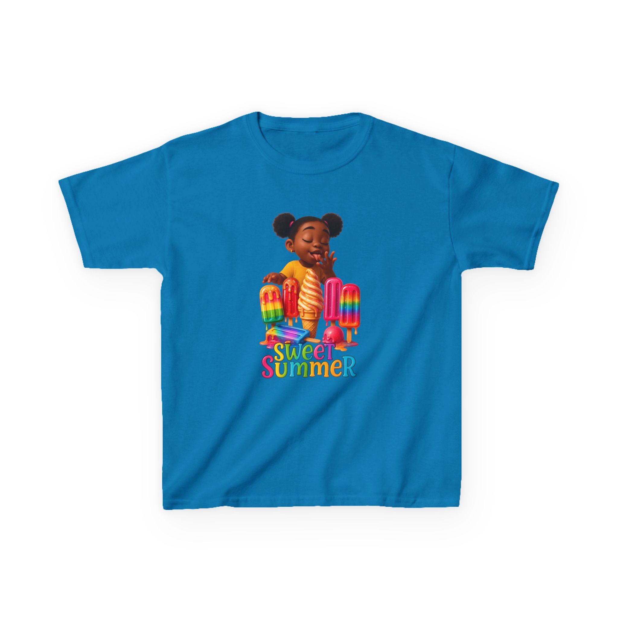 Kids Summer Ice Cream Tee - "Sweet Summer" Graphic T-Shirt