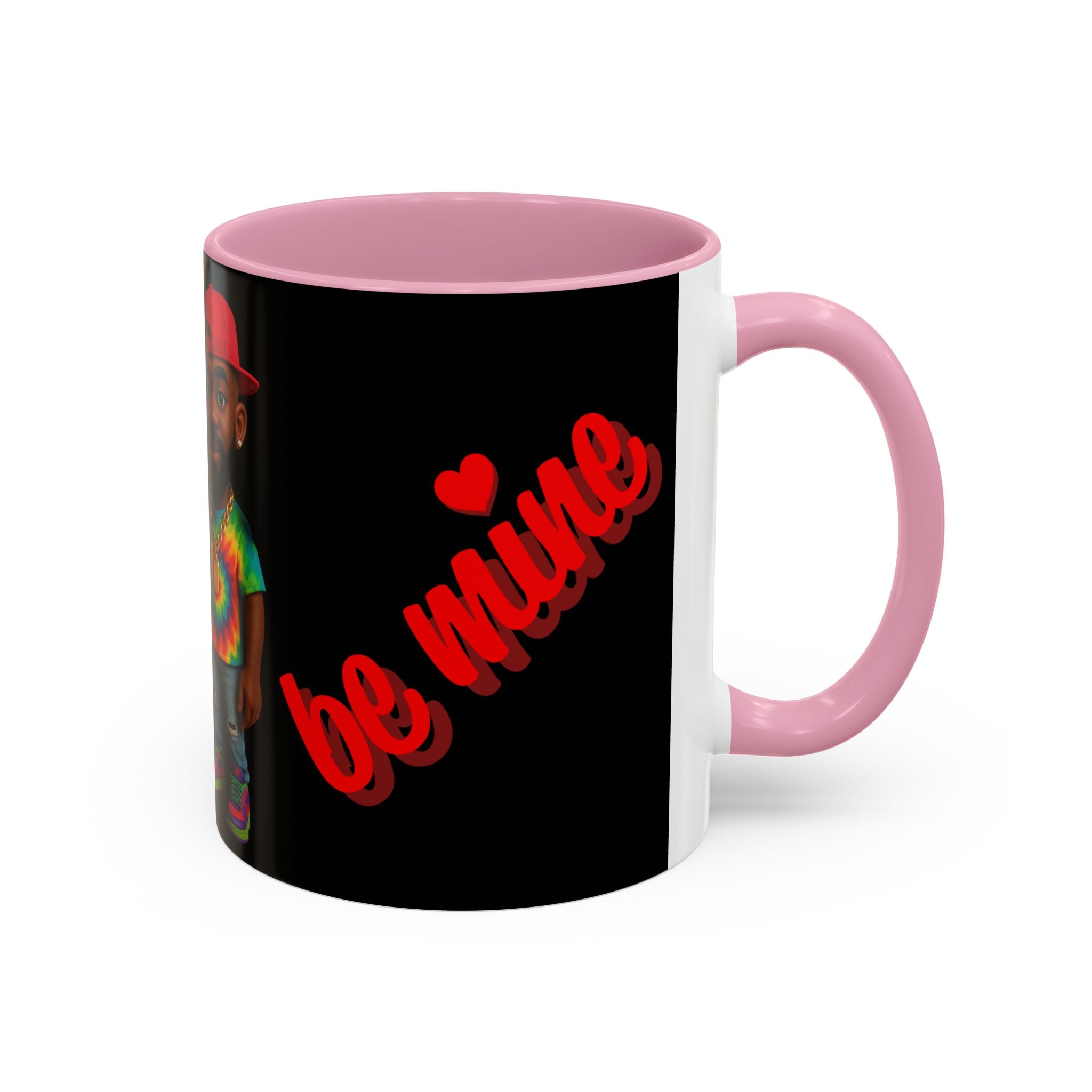 Colorful Be Mine Mug - Fun Couple Design, Perfect Gift for Love and Friendship