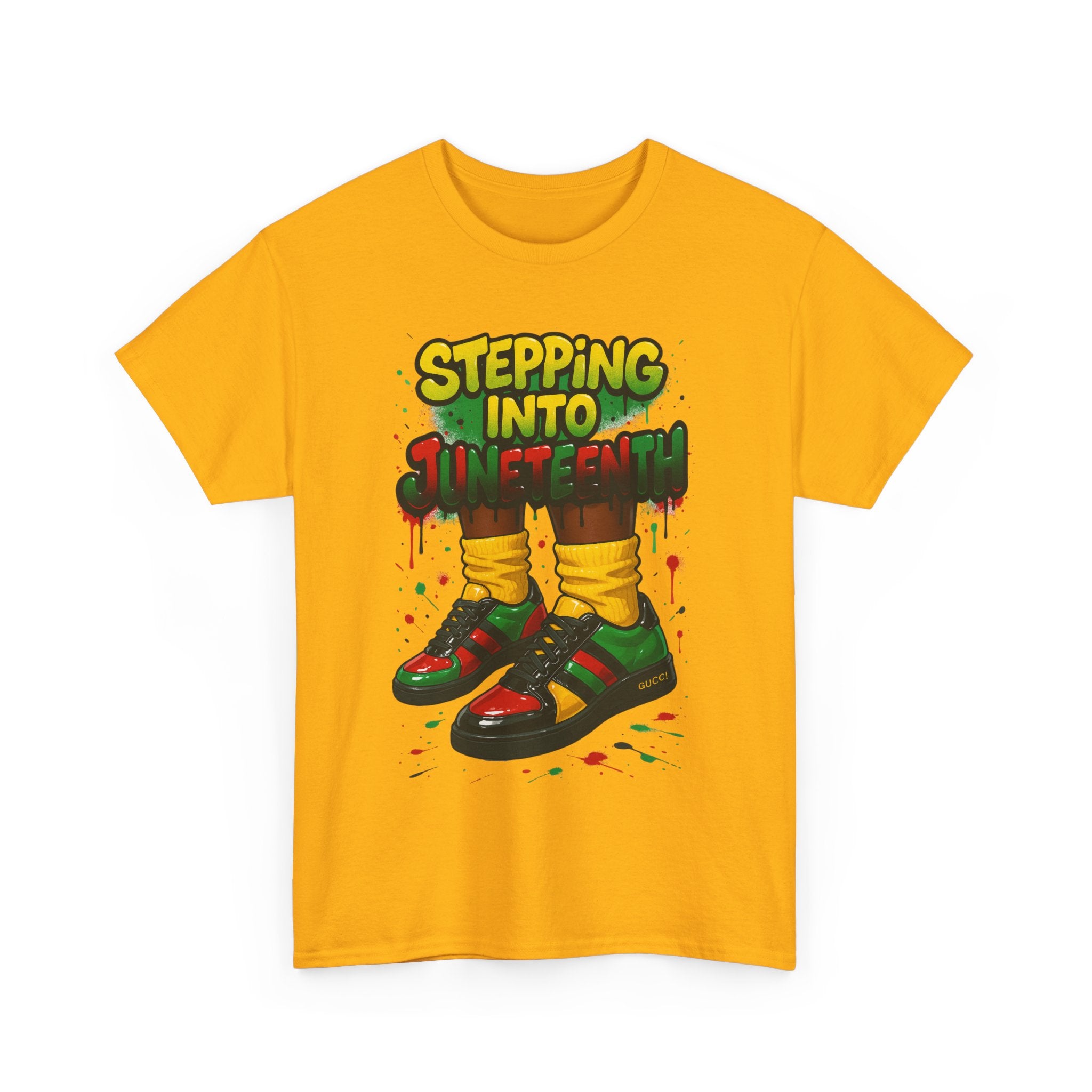 Just Stepping Into Juneteenth Unisex Heavy Cotton Tee | Celebration Shirt, Gift for Freedom, Black History Month, Party Wear