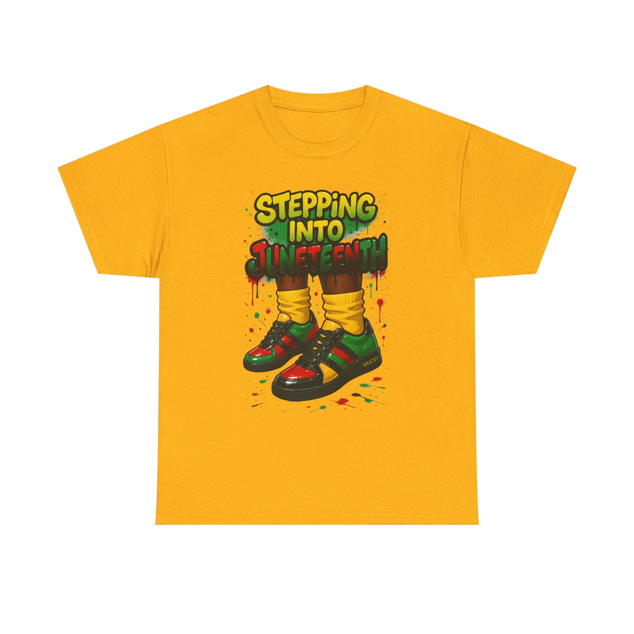 Just Stepping Into Juneteenth Unisex Heavy Cotton Tee | Celebration Shirt, Gift for Freedom, Black History Month, Party Wear