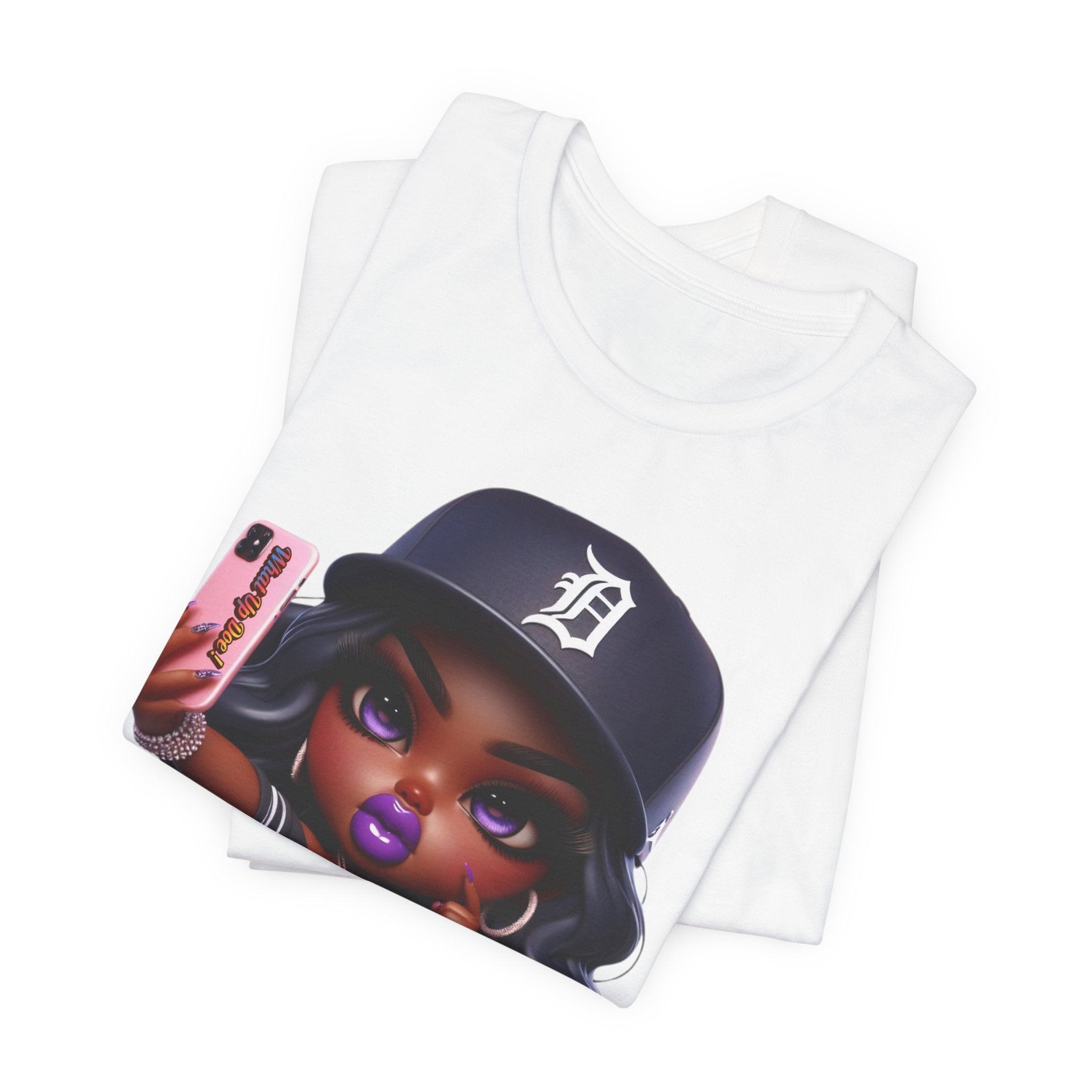 What Up Doe Trendy Graphic Tee for Selfie Lovers - Unisex Jersey Short Sleeve