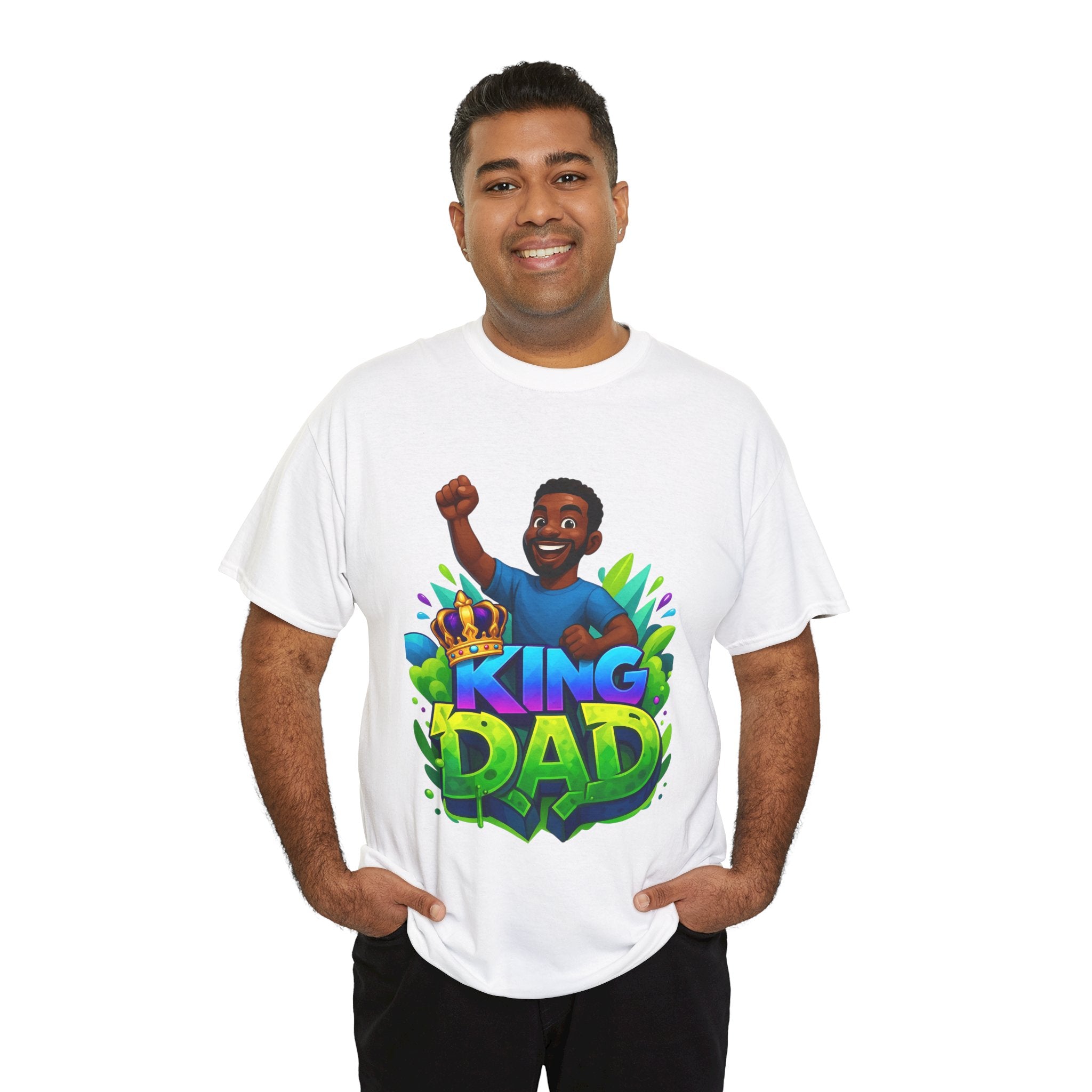 King Dad Unisex Tee, Father's Day Gift, Dad Shirt, Fun T-Shirt, Gift for Dad, Dad Apparel, Family Celebration Clothing