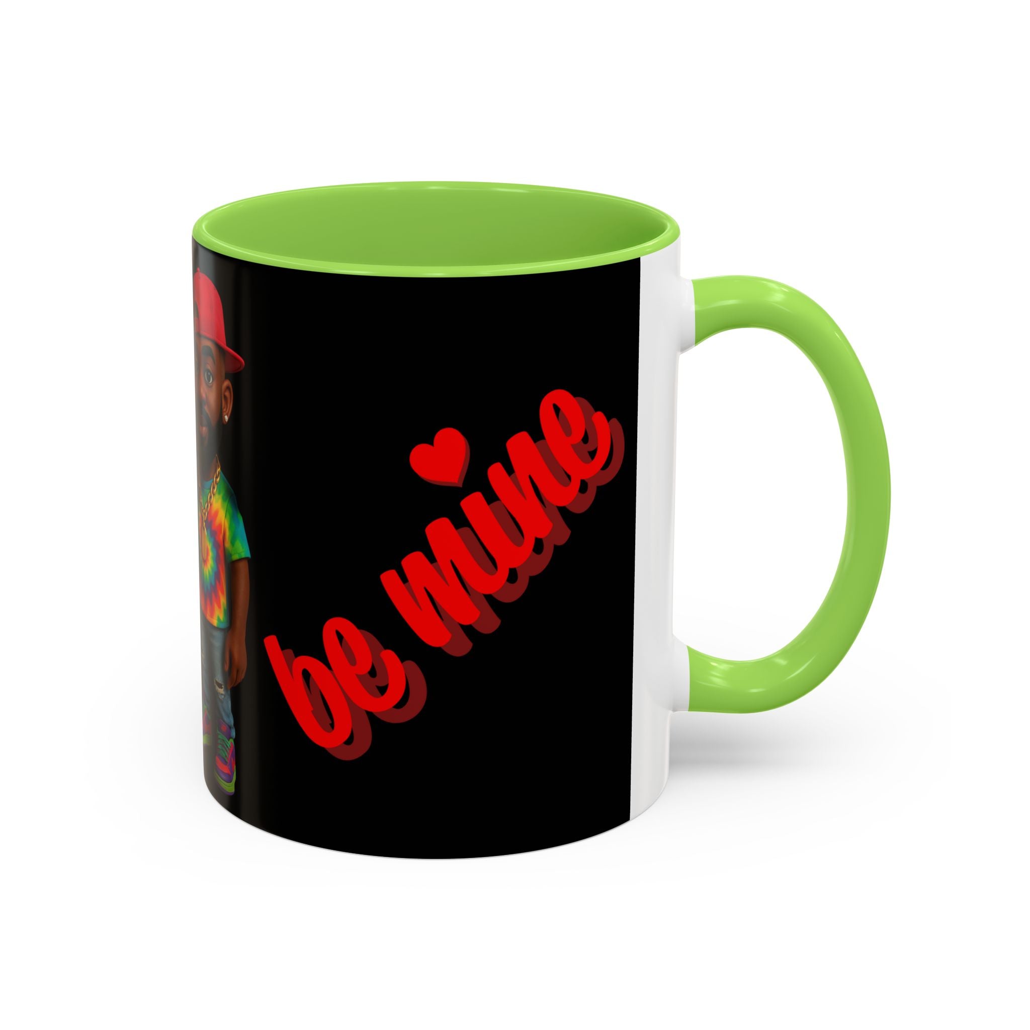 Colorful Be Mine Mug - Fun Couple Design, Perfect Gift for Love and Friendship
