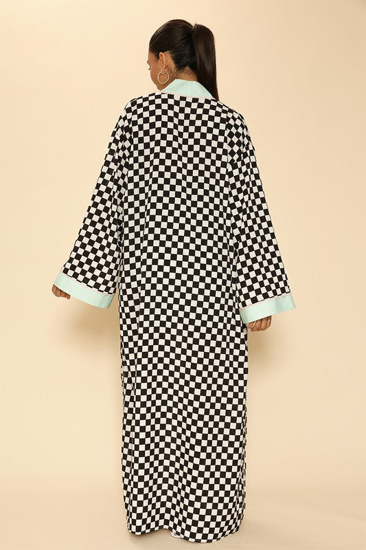 Checkered kimono - ShopEbonyMonique