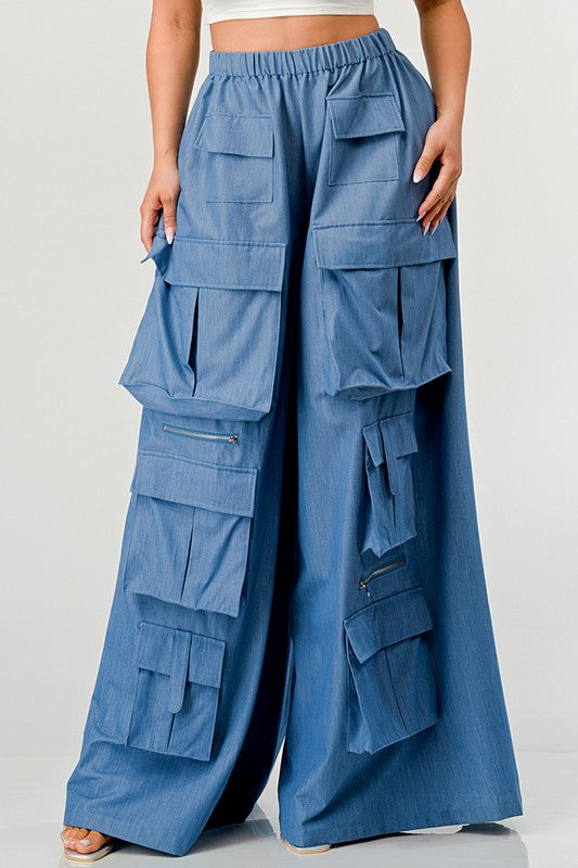 EM Wide Cargo Pants - ShopEbonyMonique