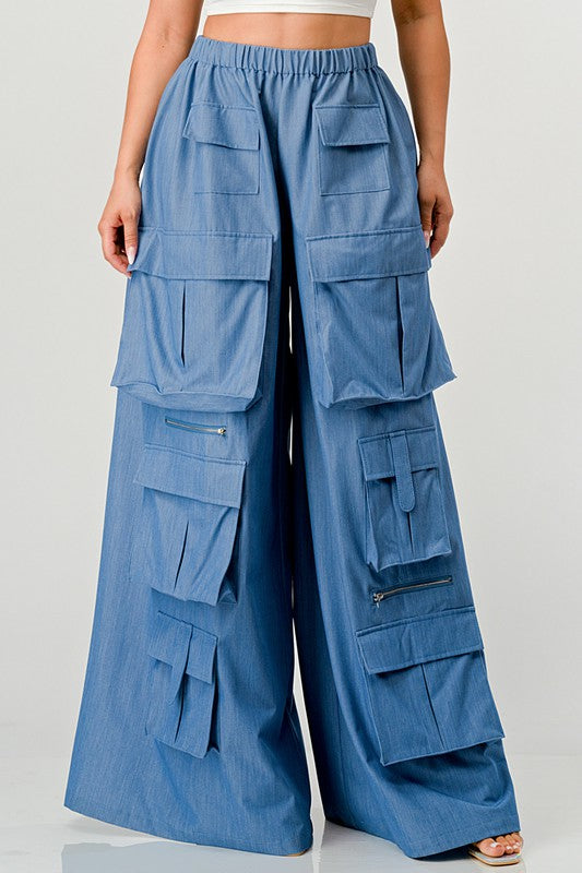 EM Wide Cargo Pants - ShopEbonyMonique