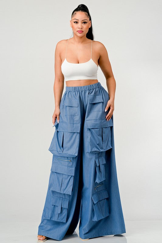 EM Wide Cargo Pants - ShopEbonyMonique