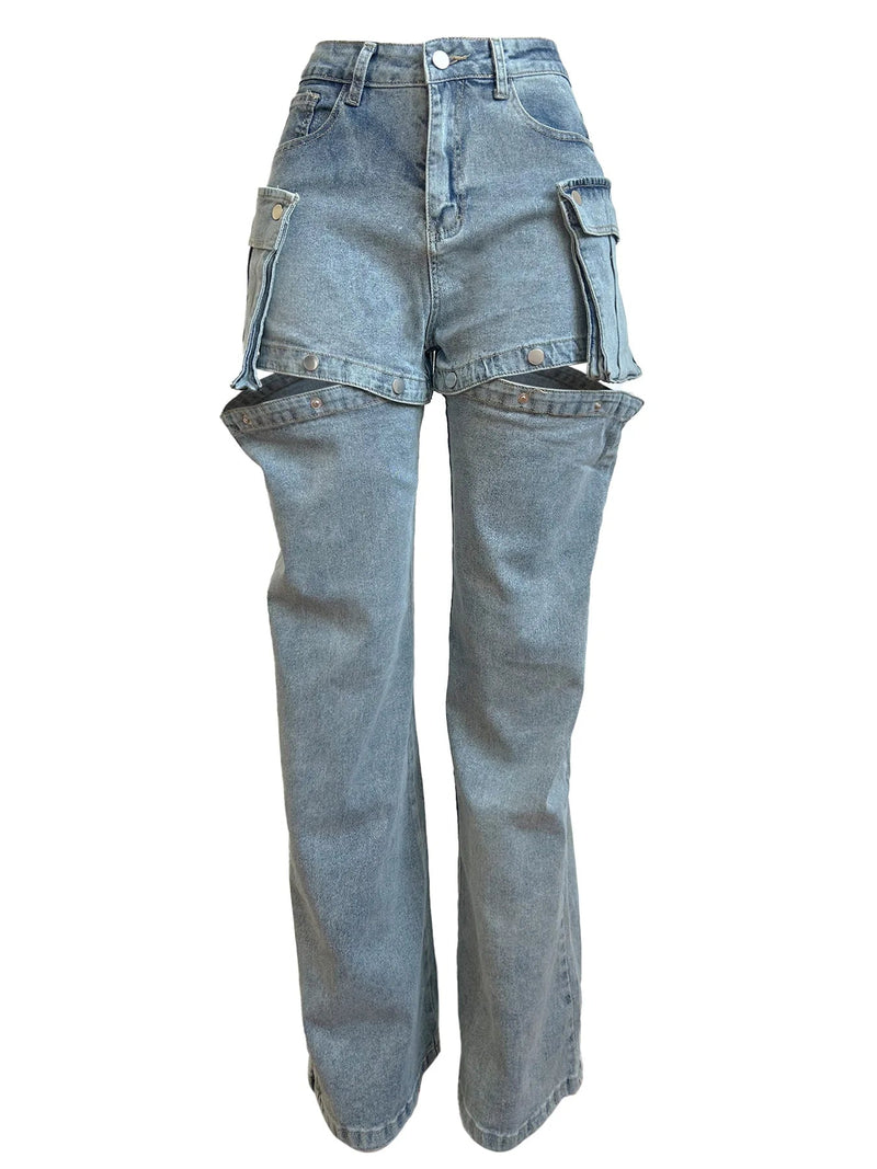 2024 Detachable Denim jeans to Shorts - ShopEbonyMonique