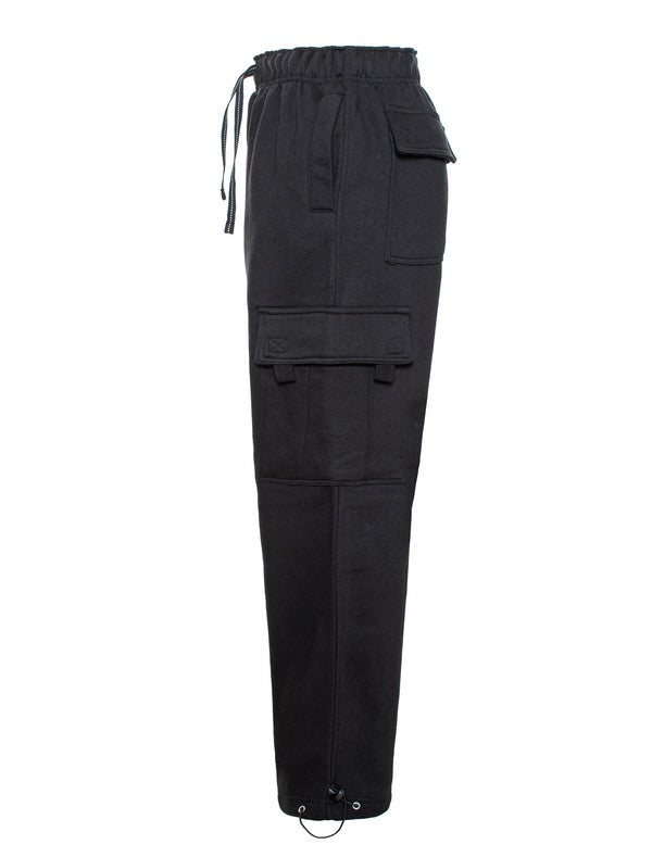 Heavyweight Fleece Cargo Pants - ShopEbonyMonique