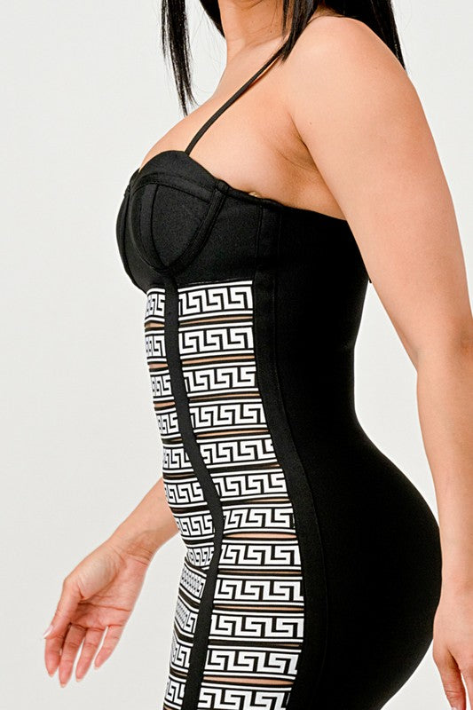 Maze Enigma Bodycon Dress - ShopEbonyMonique