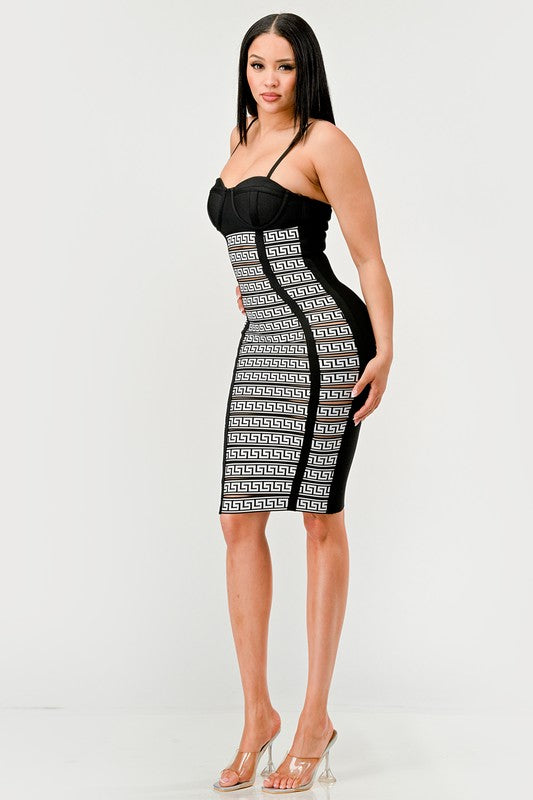 Maze Enigma Bodycon Dress - ShopEbonyMonique