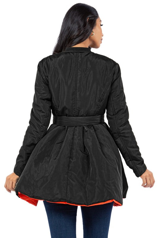 WOMEN FASHION PUFFER JACKET DRESS OUTERWEAR - ShopEbonyMonique