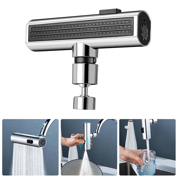 Kitchen Faucet Waterfall Outlet Splash Proof Universal Rotating Bubbler Multifunctional Water Nozzle Extension Kitchen Gadgets - ShopEbonyMonique