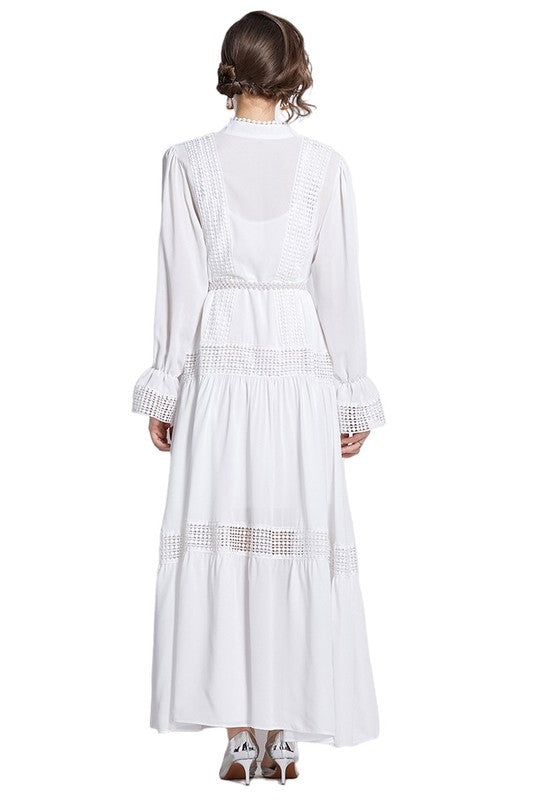 Winter White Maxi Dress - ShopEbonyMonique