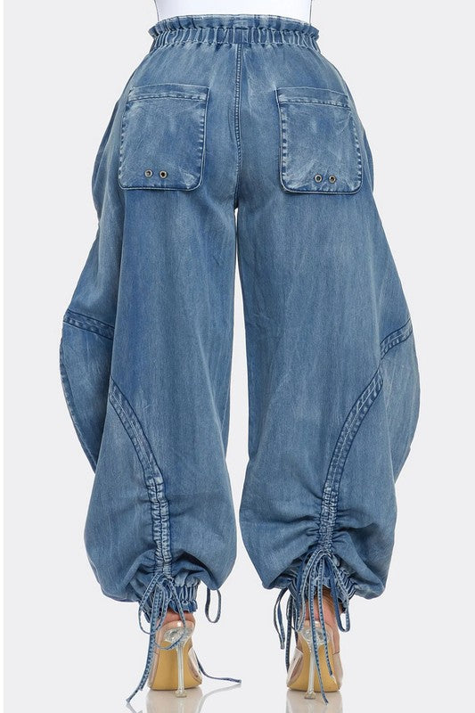 Harem Denim Pants - ShopEbonyMonique