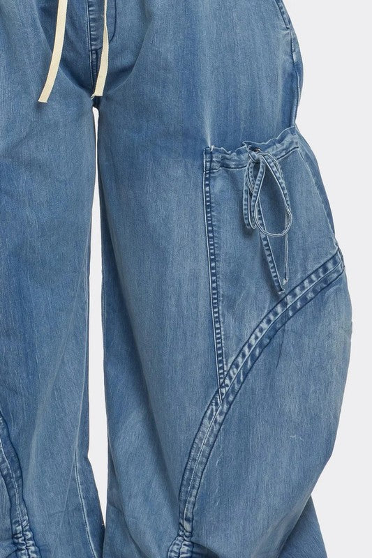 Harem Denim Pants - ShopEbonyMonique