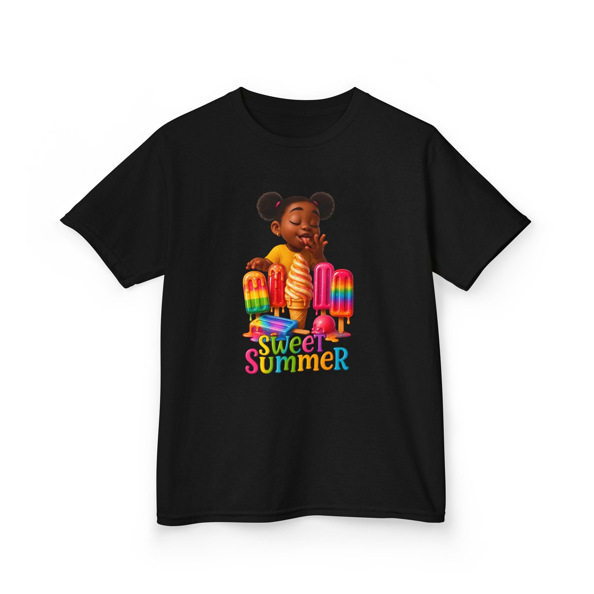 Kids Summer Ice Cream Tee - "Sweet Summer" Graphic T-Shirt