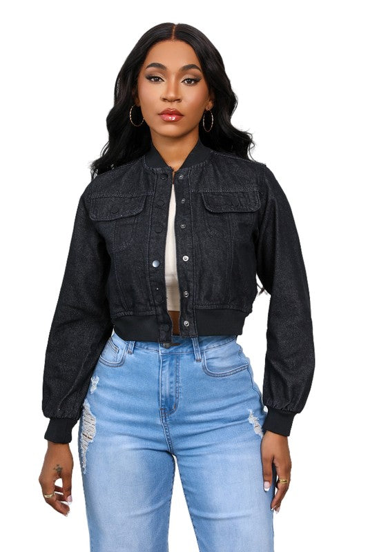 WOMEN FASHION DENIM JACKET - ShopEbonyMonique