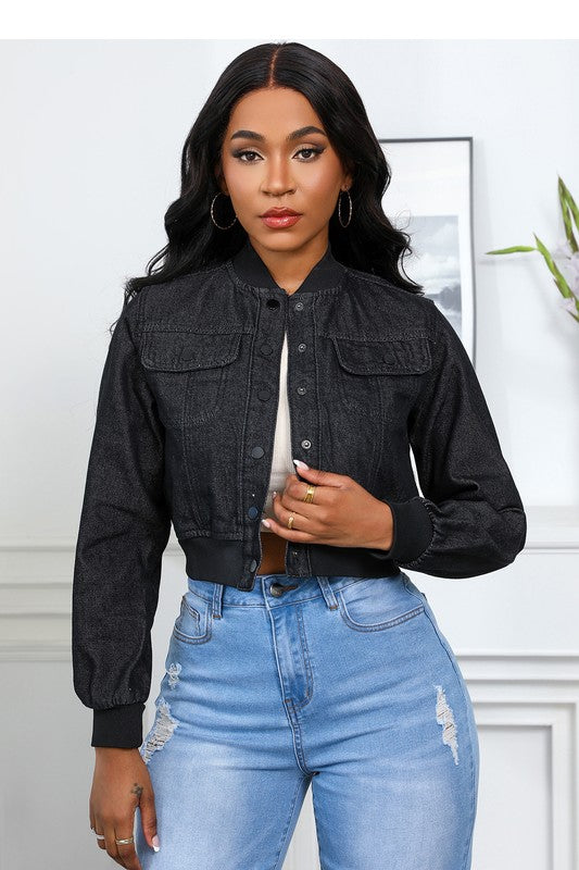 WOMEN FASHION DENIM JACKET - ShopEbonyMonique