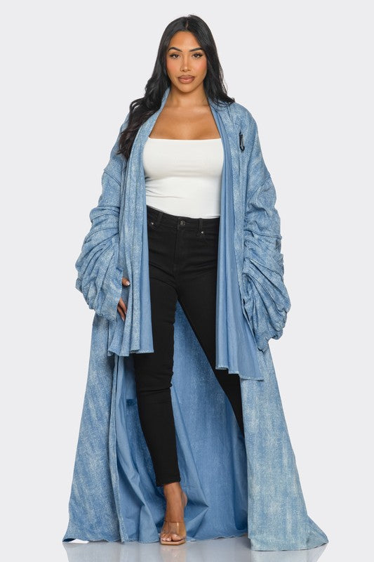 Maxi Denim Duster Coat - ShopEbonyMonique