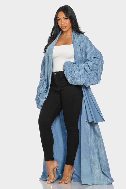 Maxi Denim Duster Coat - ShopEbonyMonique