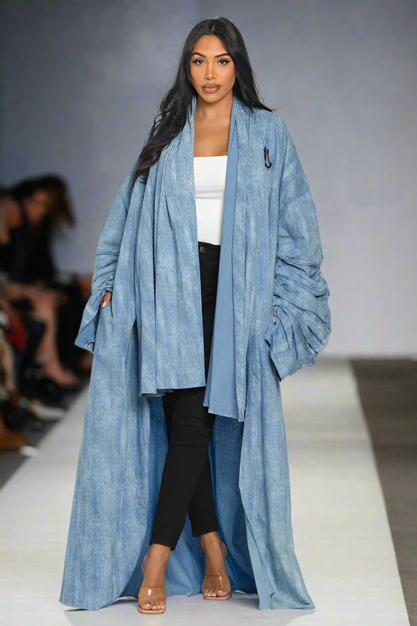 Maxi Denim Duster Coat