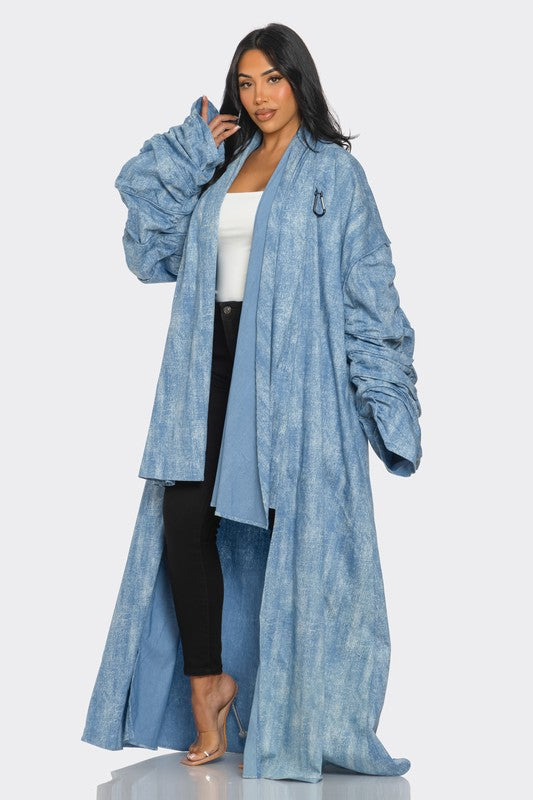 Maxi Denim Duster Coat - ShopEbonyMonique