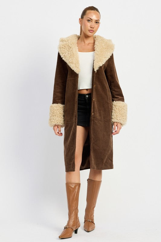 FAUX MID TRENCH COAT - ShopEbonyMonique