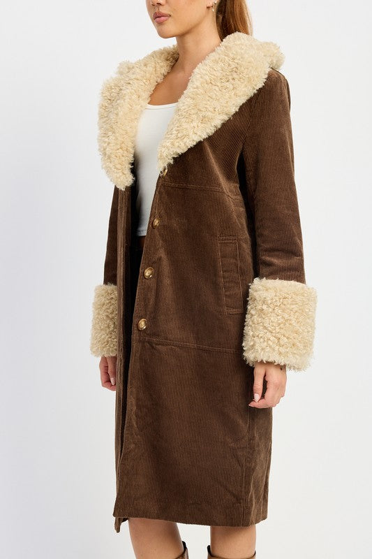 FAUX MID TRENCH COAT - ShopEbonyMonique