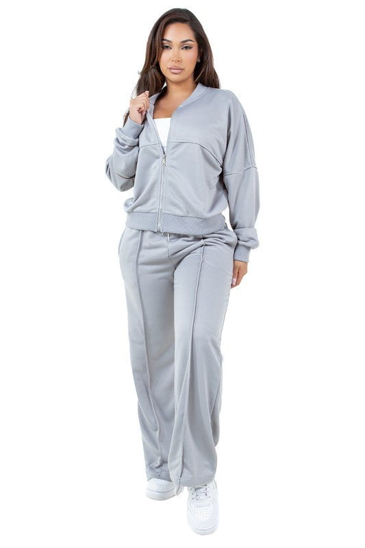 EM Ribbed Pocket Jogging Set - ShopEbonyMonique