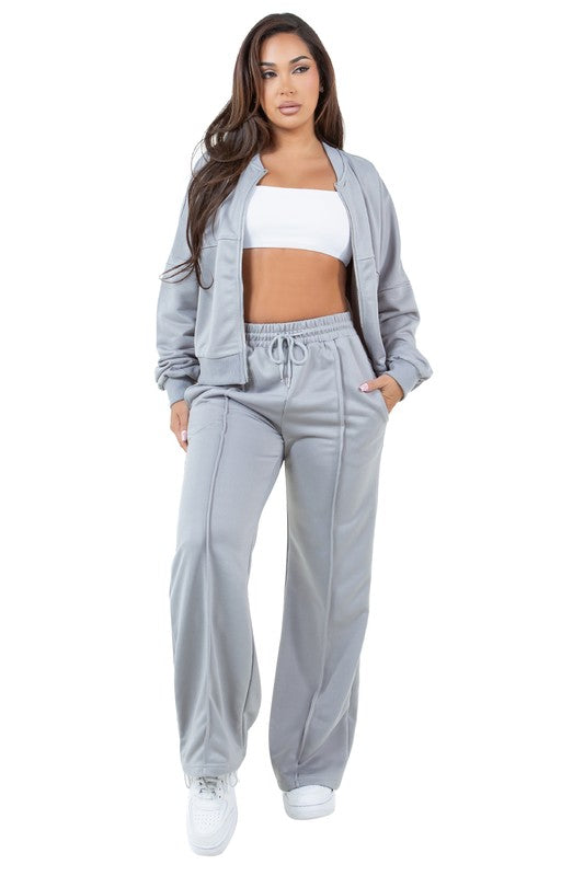 Ribbed Jogging Set - ShopEbonyMonique