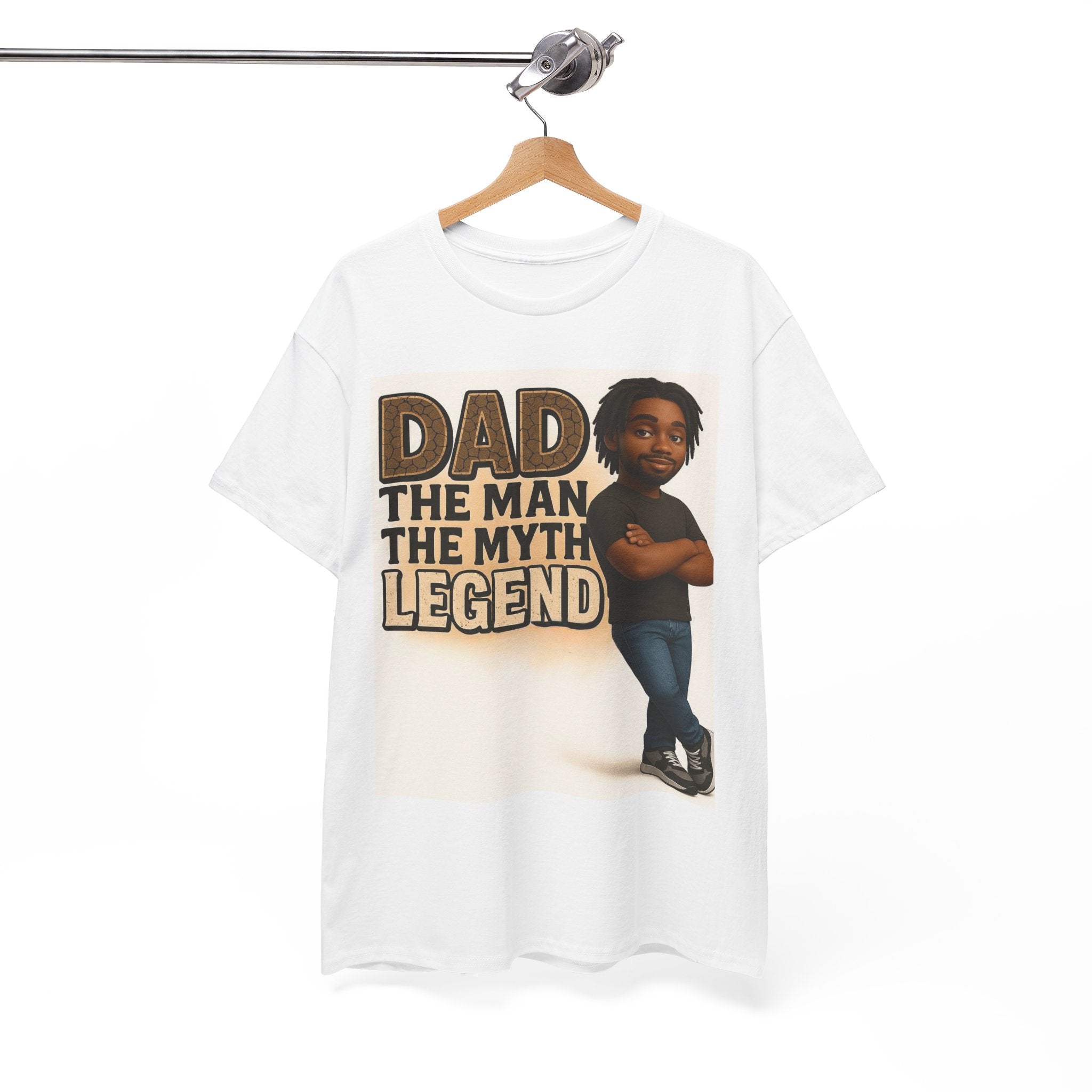 Daddy Legend  Heavy Cotton Tee | Perfect Gift for Father's Day, Birthday, Casual Wear, Family Gatherings, Everyday Comfort
