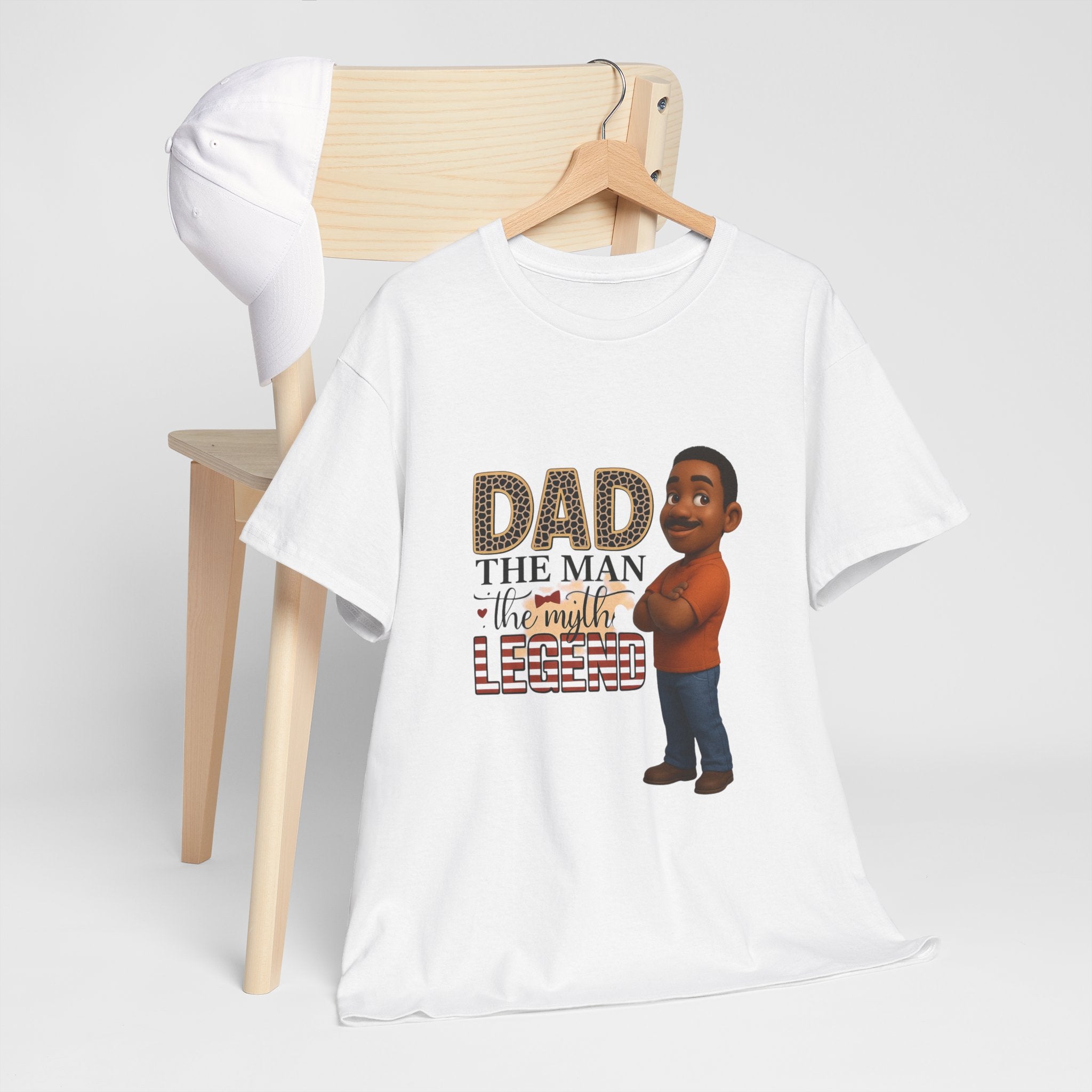 Dad The Man The Myth Legend Unisex Heavy Cotton Tee