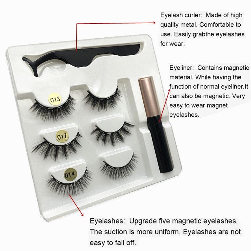 3/5 pairs of Natural Magnetic Eyelashes - ShopEbonyMonique