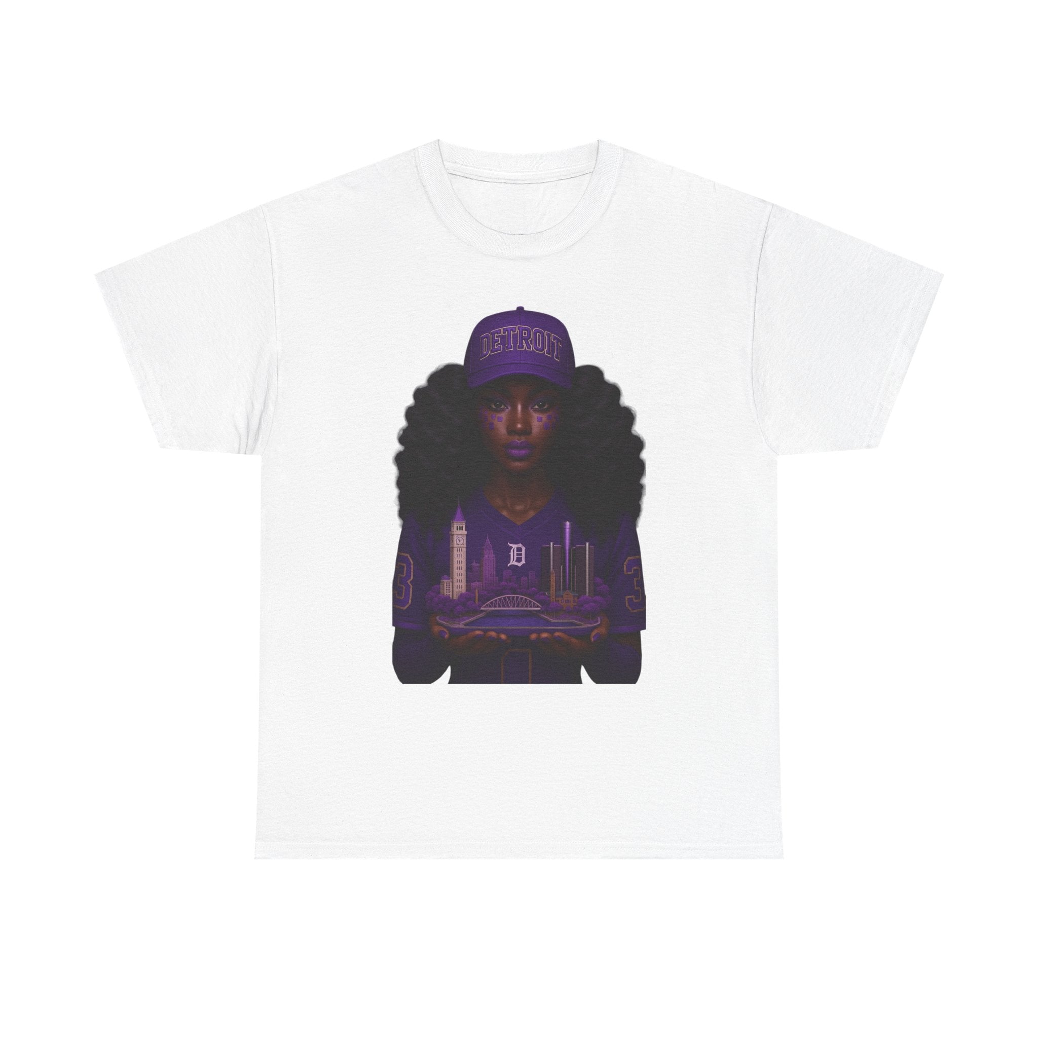 Purple Urban Culture Unisex Tee, Black Girl Magic Shirt, Empowerment T-Shirt, Hip Hop Fashion Top, Streetwear Outfit