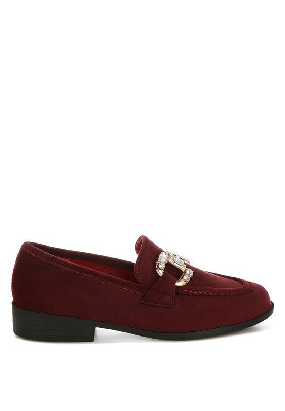 Maestro Diamante Embellished Horsebit Loafers - ShopEbonyMonique