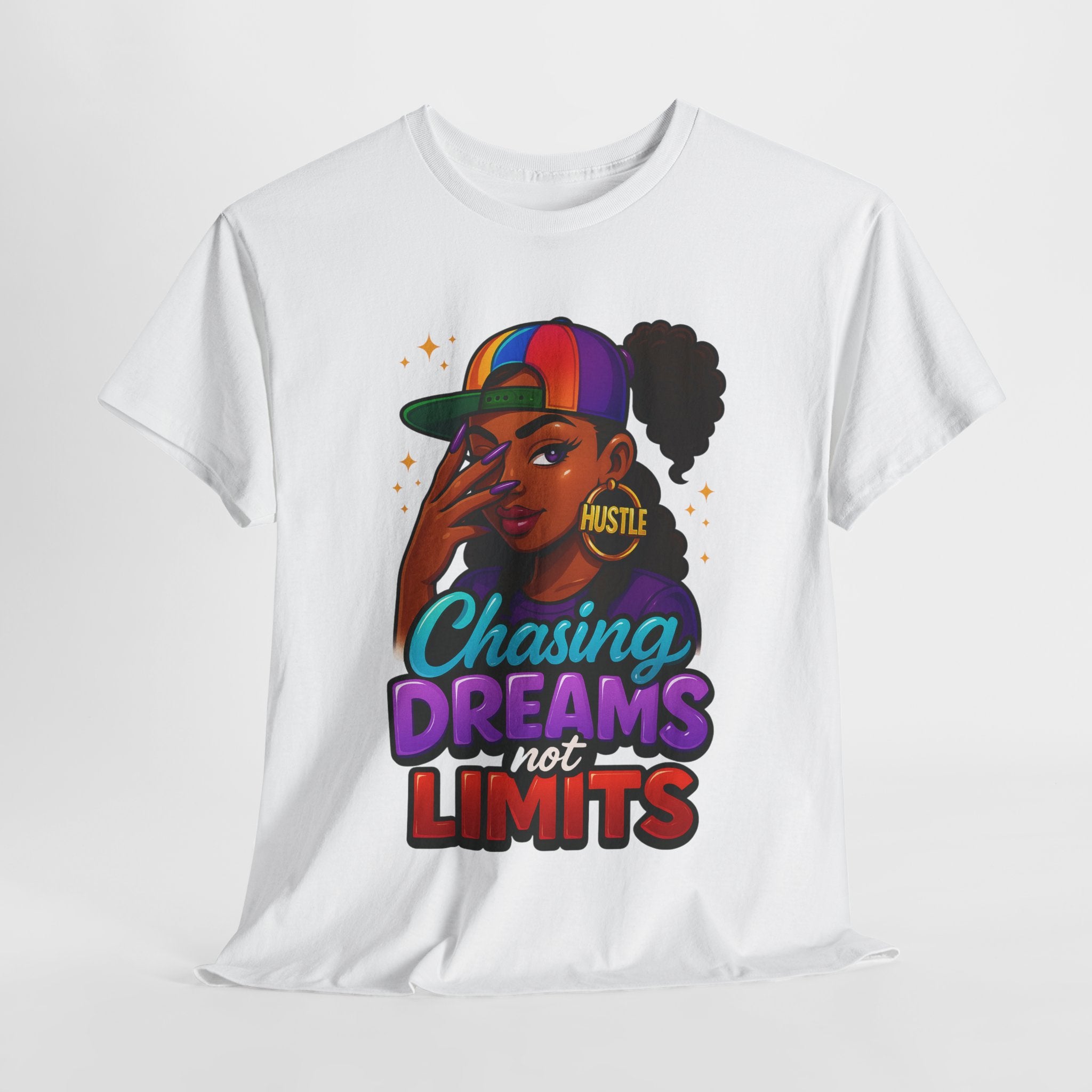 Chasing Dreams Unisex Heavy Cotton Tee - Inspirational Hustle Shirt