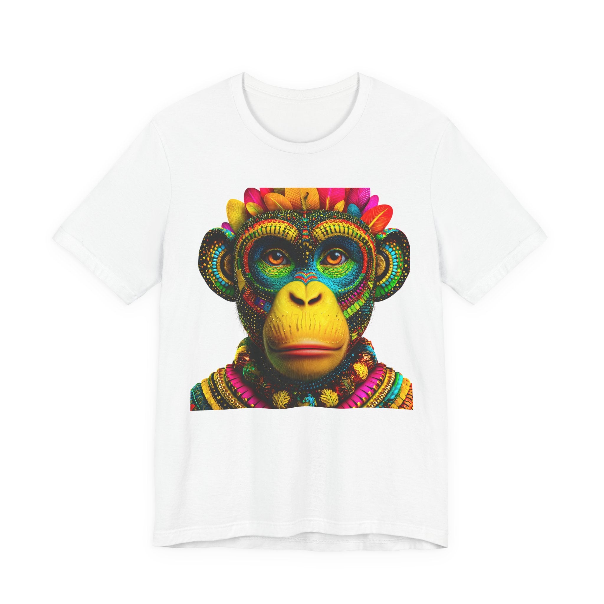 Colorful Tribal Monkey Graphic Tee