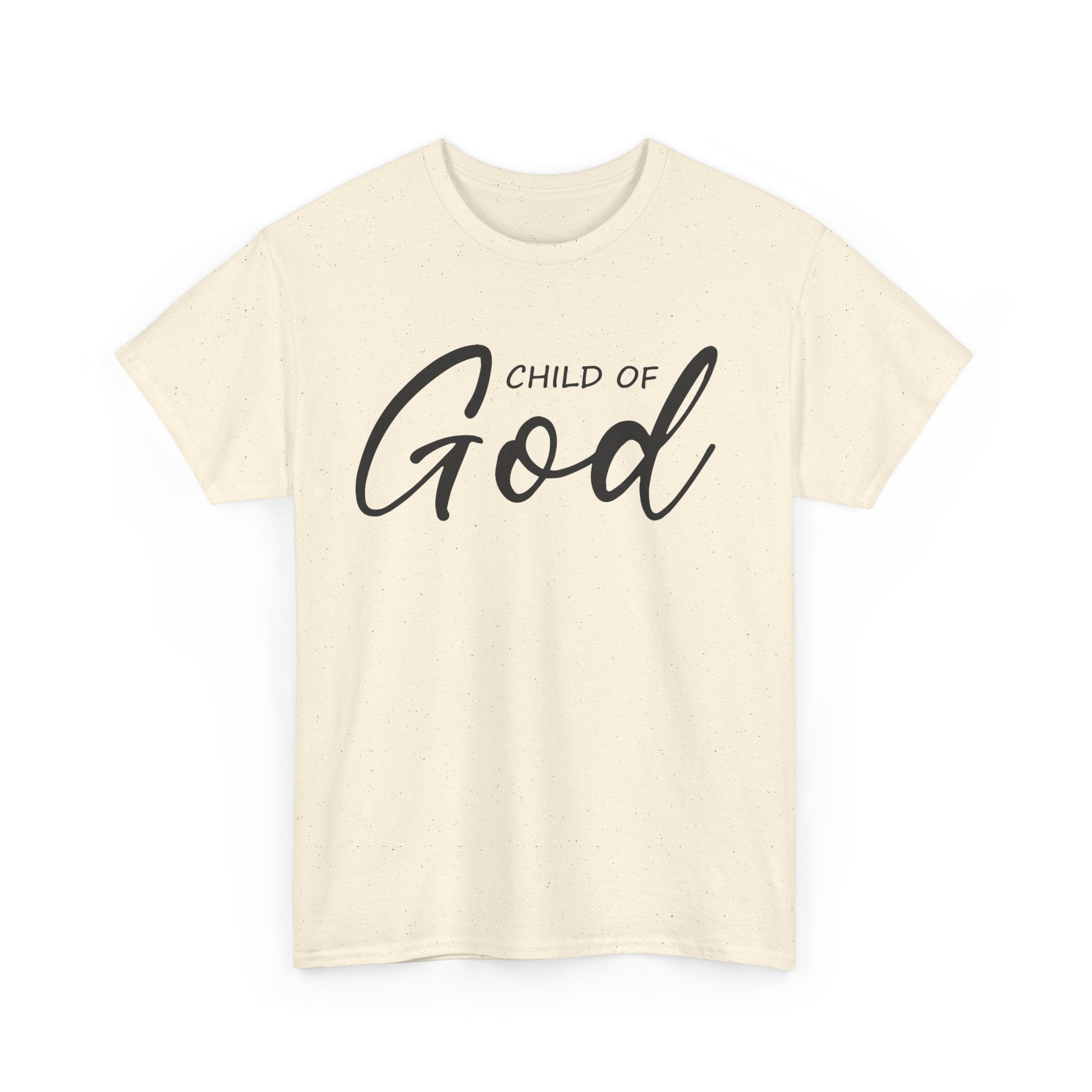 Child of God Unisex Heavy Cotton Tee - Faith T-Shirt, Spiritual Gift, Church Events, Casual Wear, Everyday Comfort