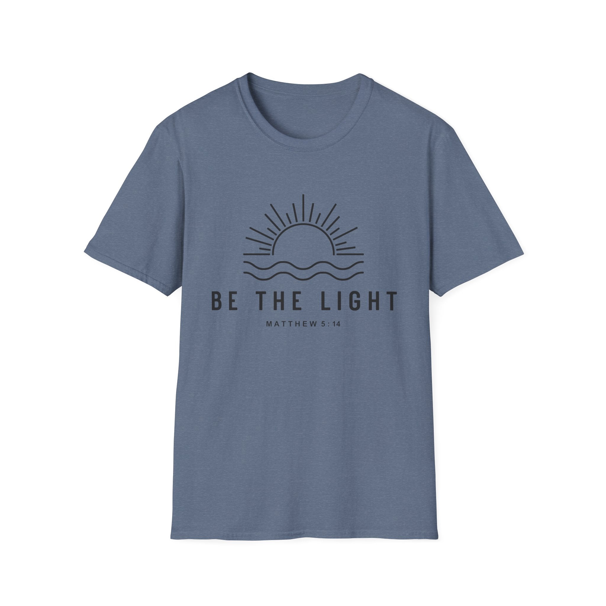 Be The Light Unisex T-Shirt - Inspirational Christian Apparel, Faith-Based Gift, Summer Wear, Positive Vibes, Matthew 5:14