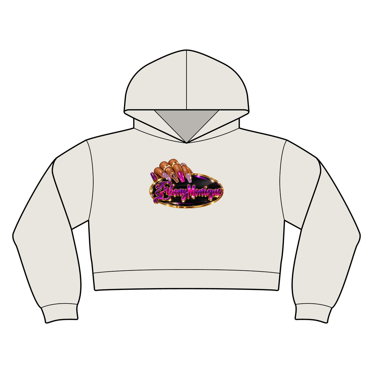 EM Womens Relaxed Crop Hoodie