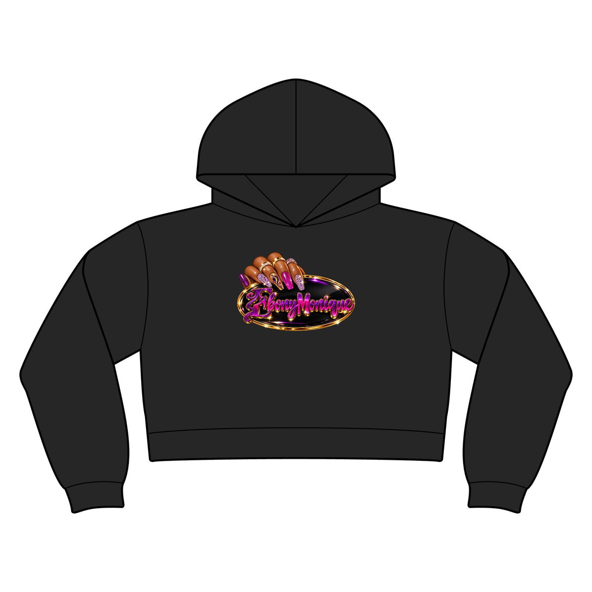 EM Womens Relaxed Crop Hoodie