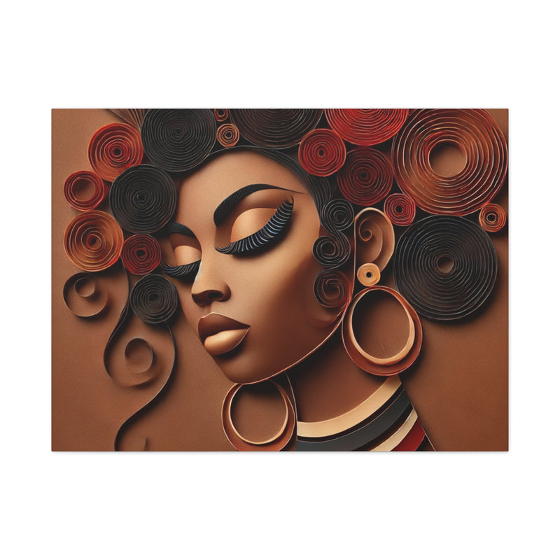 Crowned in Heritage Canvas Art - Contemporary Portrait for Home Decor