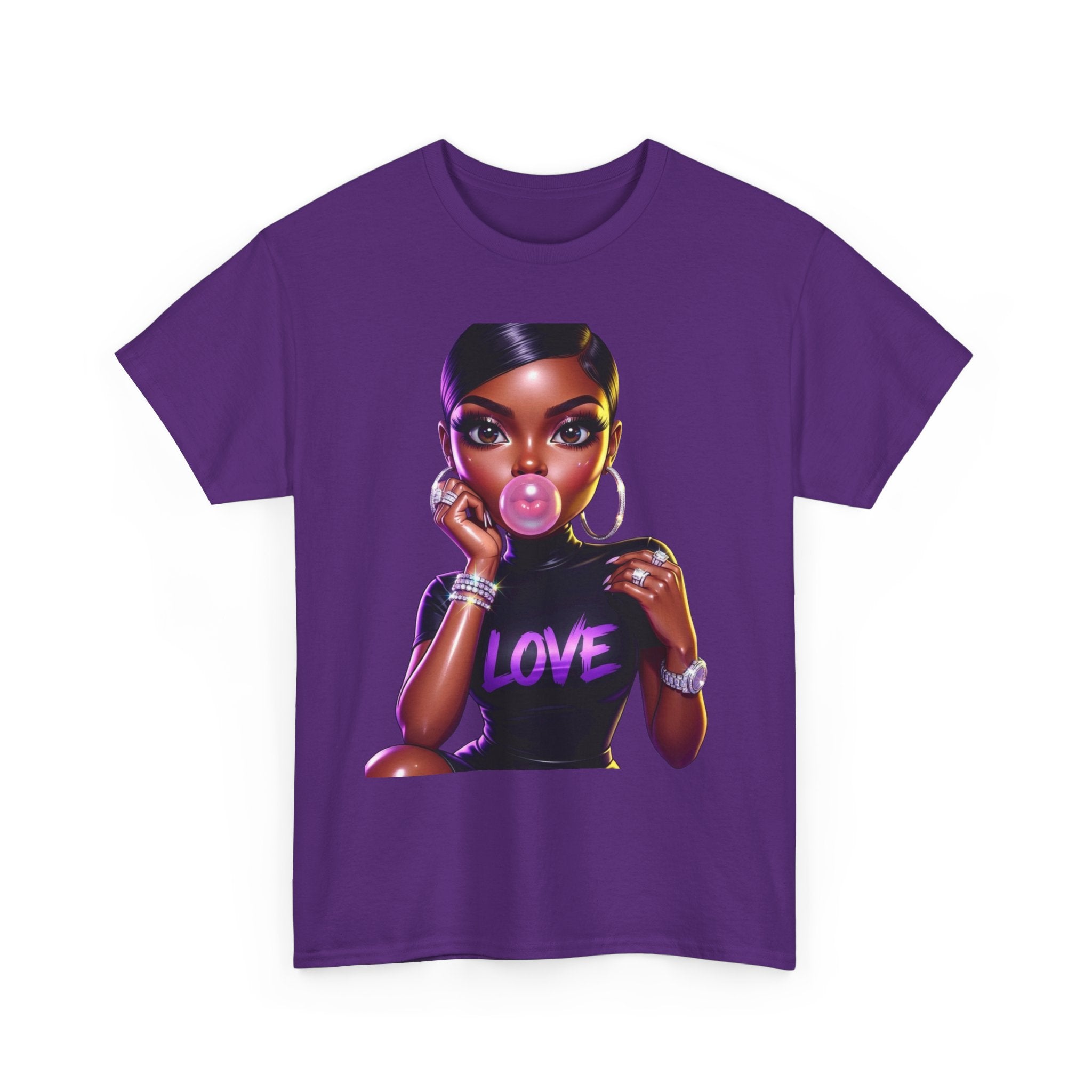 Love Bubblegum Tee — Black Girl Magic Graphic T-Shirt