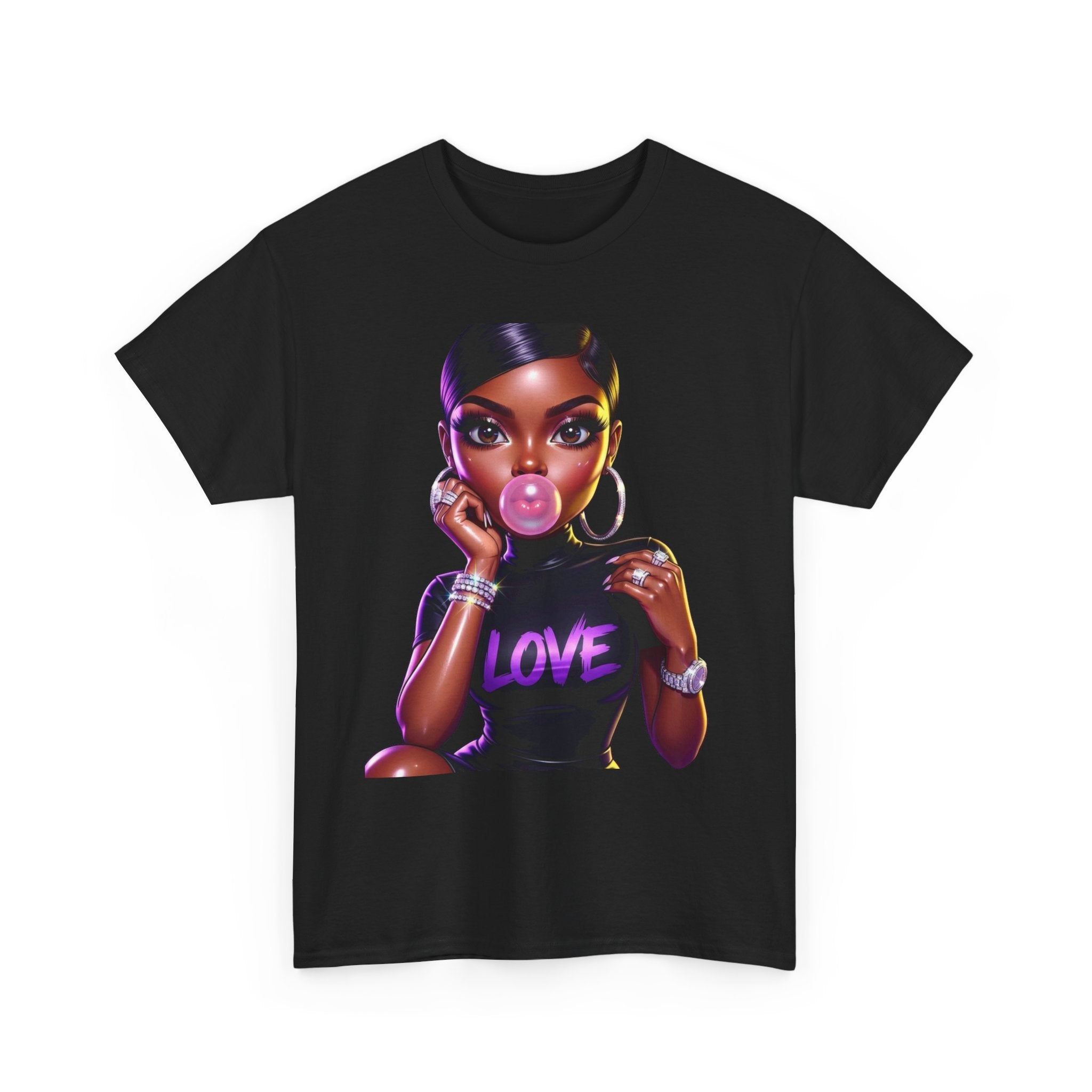 Love Bubblegum Tee — Black Girl Magic Graphic T-Shirt